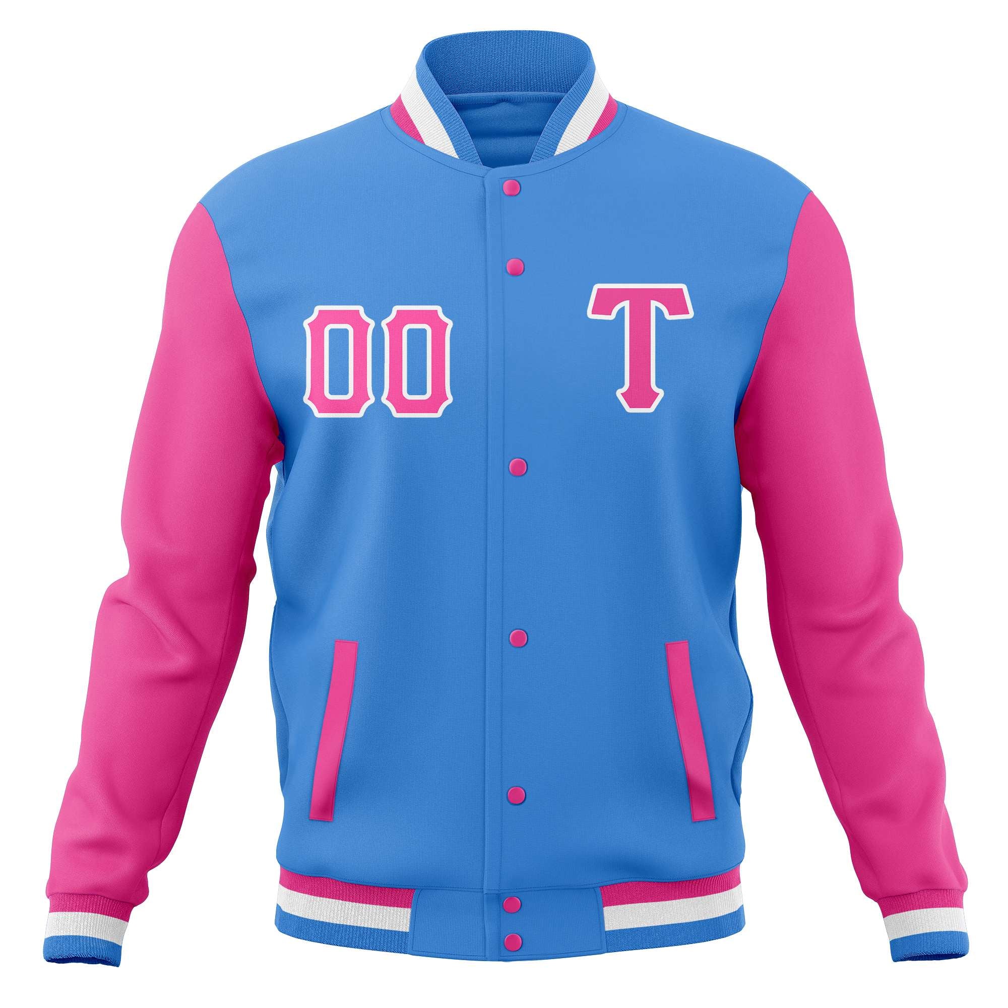 Custom Adult Full-Snap Baseball Varsity Letterman Jackets Cotton Blend Coats