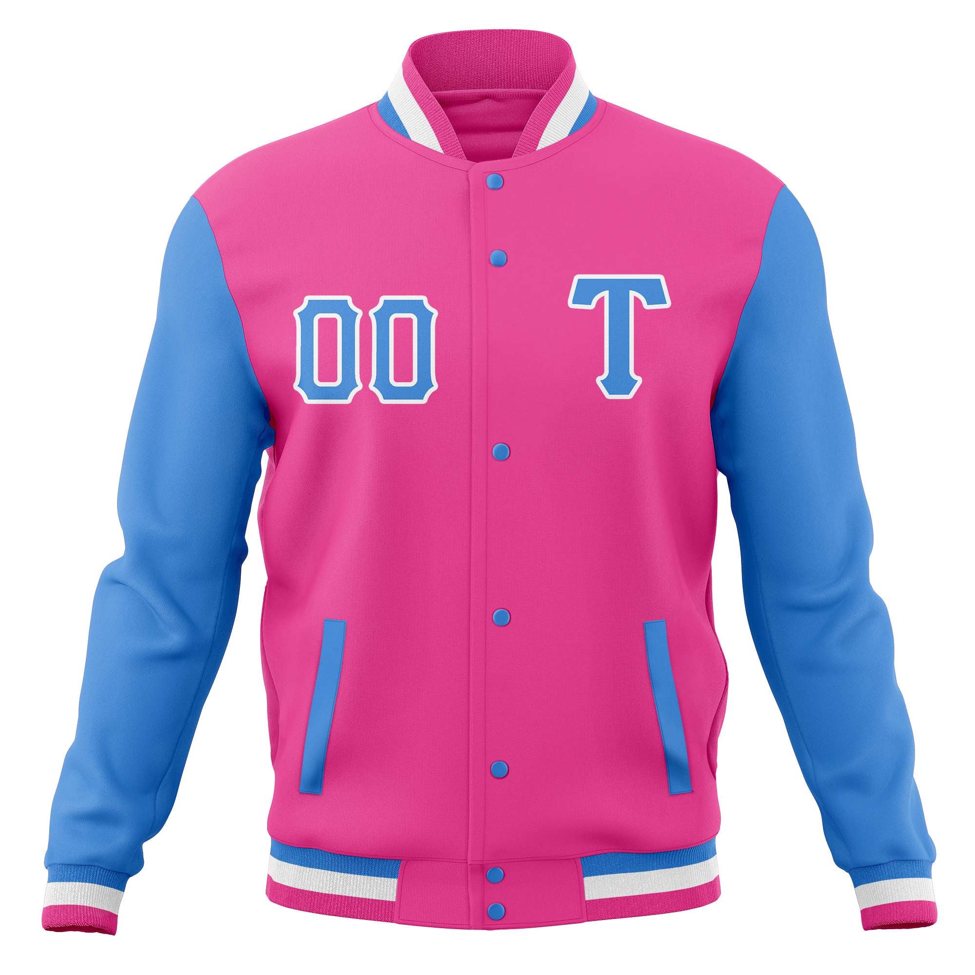 Custom Adult Full-Snap Baseball Varsity Letterman Jackets Cotton Blend Coats