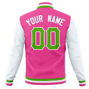 Custom Full-Snap Cotton Blend Baseball Jackets Varsity Letterman Coats