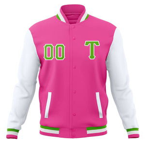 Custom Full-Snap Cotton Blend Baseball Jackets Varsity Letterman Coats