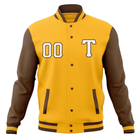 Custom Adult Full-Snap Baseball Varsity Letterman Jackets Cotton Blend Coats