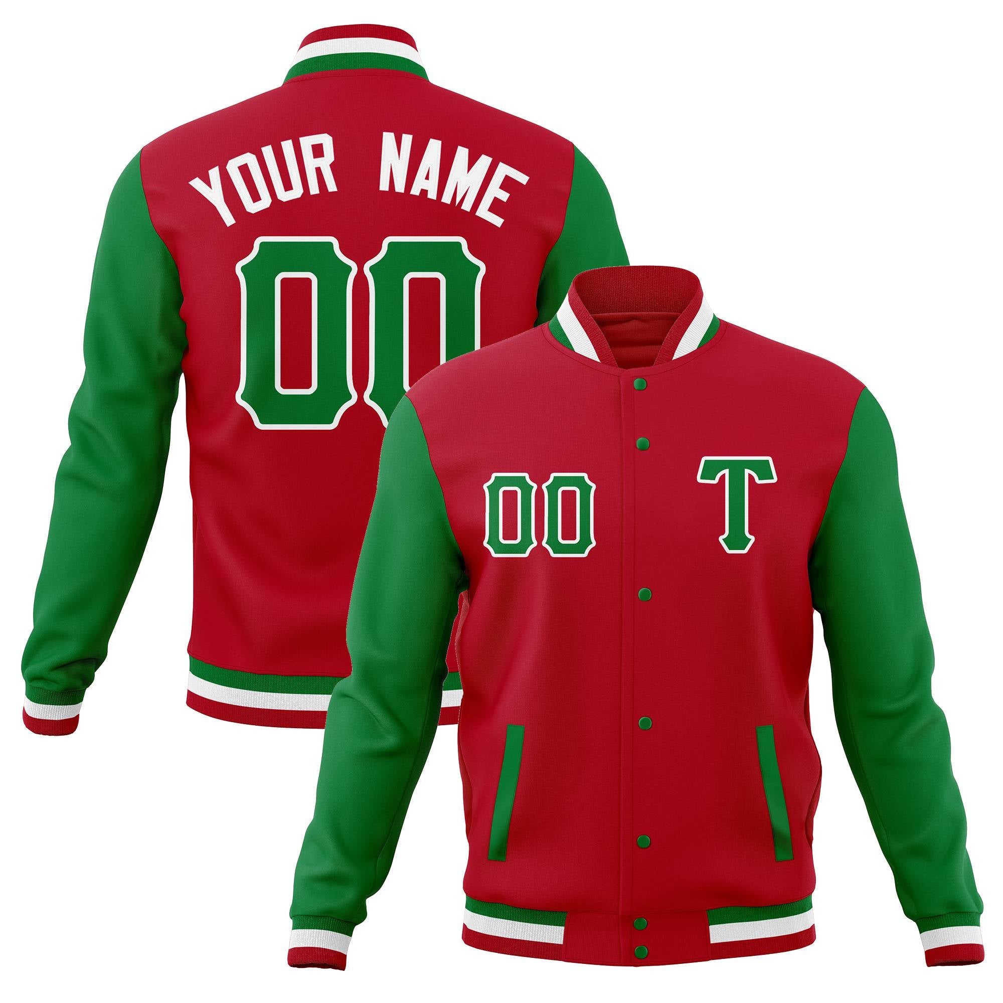 Custom Cotton Blend Baseball Jackets Varsity Letterman Full-Snap Coats for Adults