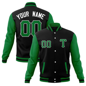 Custom Full-Snap Cotton Blend Baseball Jackets Varsity Letterman Coats