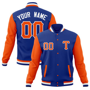 Custom Full-Snap Cotton Blend Baseball Jackets Varsity Letterman Coats