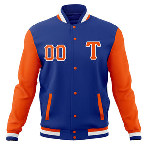 Custom Full-Snap Cotton Blend Baseball Jackets Varsity Letterman Coats