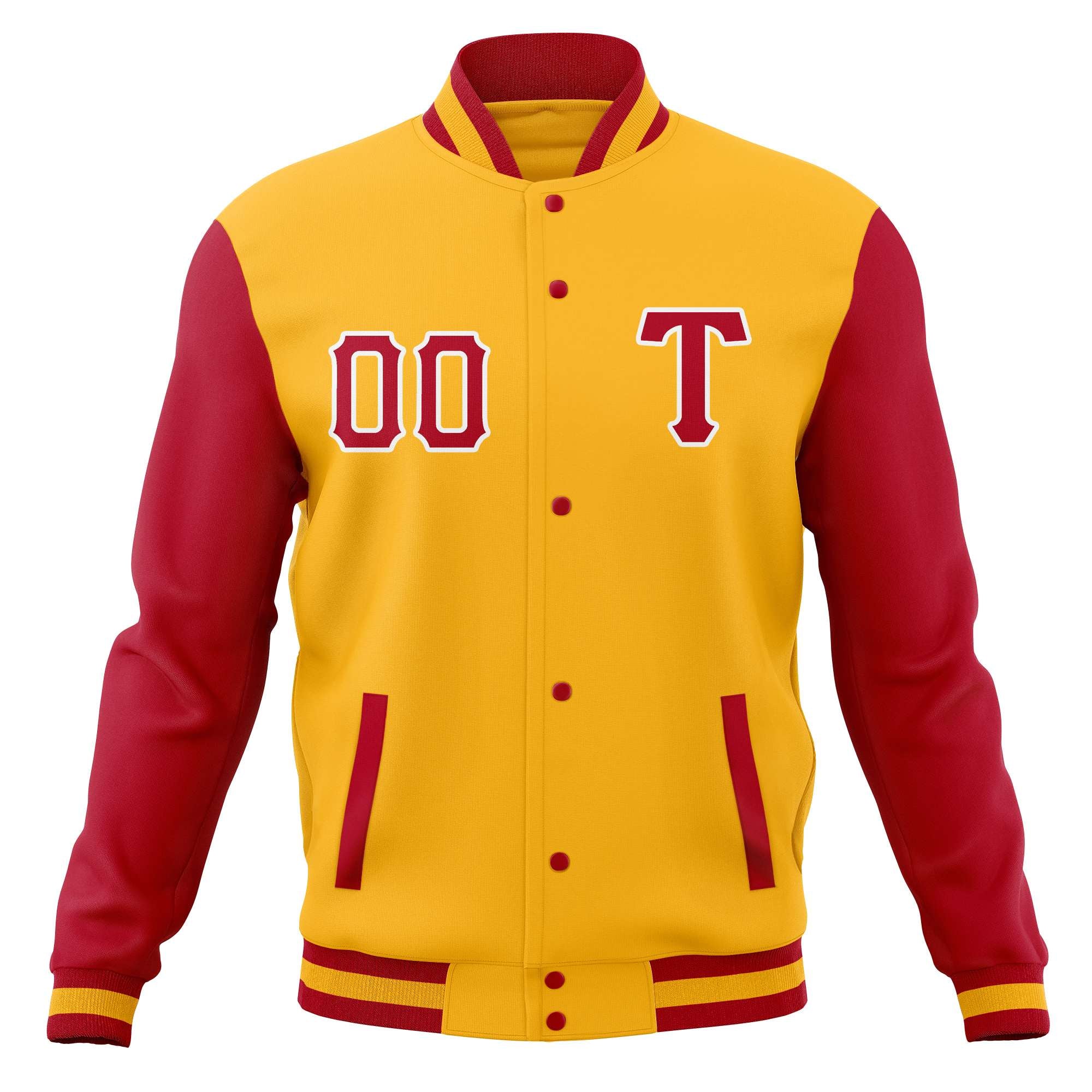 Vestes de baseball personnalisées en mélange de coton à boutons-pression, manteaux Letterman universitaires