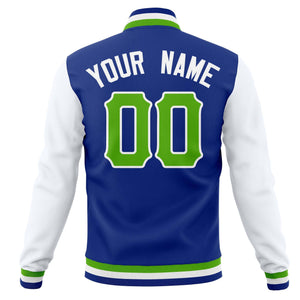 Custom Adult Full-Snap Baseball Varsity Letterman Jackets Cotton Blend Coats