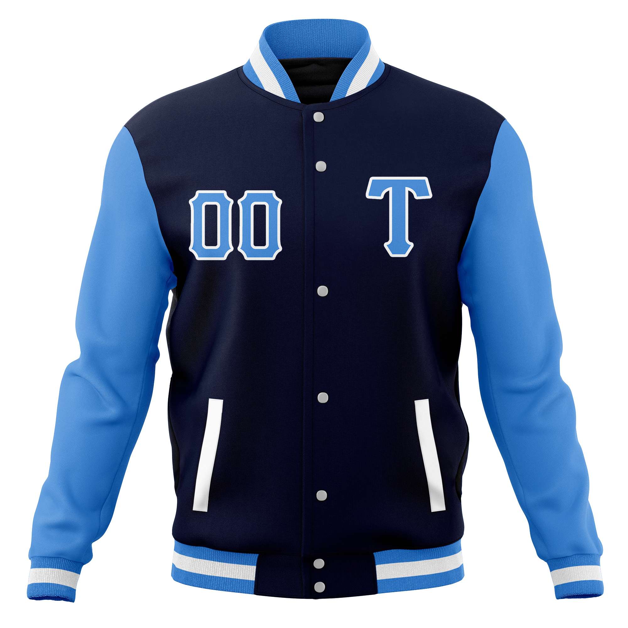 Veste de baseball universitaire personnalisée pour homme Mélange de coton Manteaux Letterman