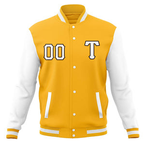 Vestes de baseball décontractées personnalisées Varsity Letterman manteaux à bouton-pression pour adultes