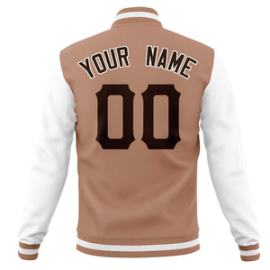 Custom Full-Snap Cotton Blend Baseball Jackets Varsity Letterman Coats