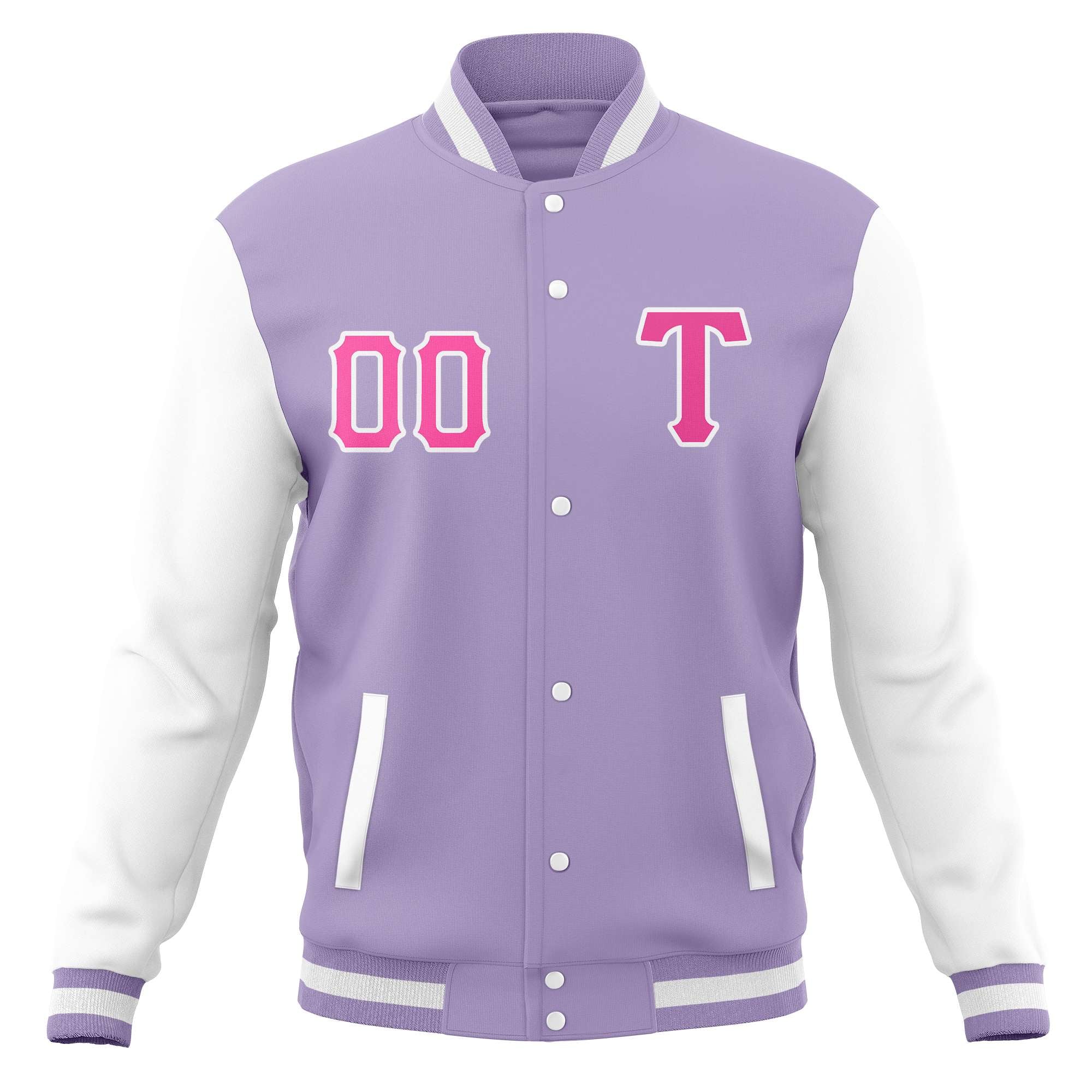 Vestes de baseball en mélange de coton personnalisées, manteaux à bouton-pression Varsity Letterman pour adultes