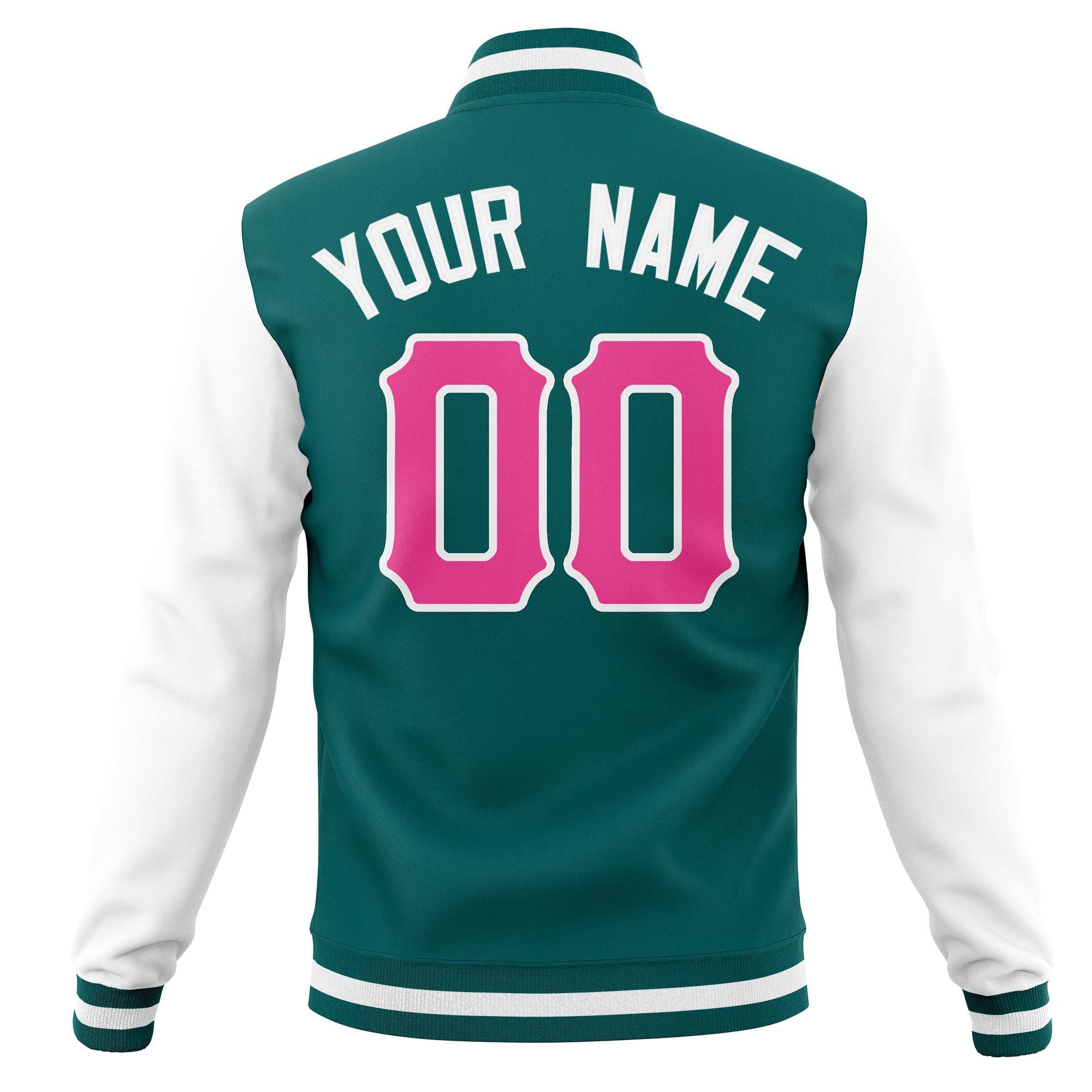 Custom Casual Baseball Jackets Varsity Letterman Full-Snap Coats for Adults