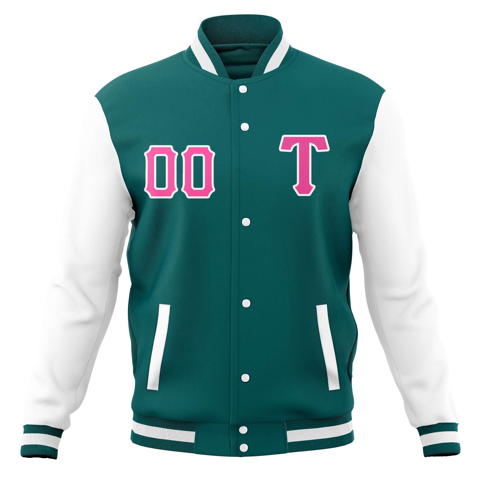 Custom Casual Baseball Jackets Varsity Letterman Full-Snap Coats for Adults