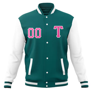 Vestes de baseball décontractées personnalisées Varsity Letterman manteaux à bouton-pression pour adultes