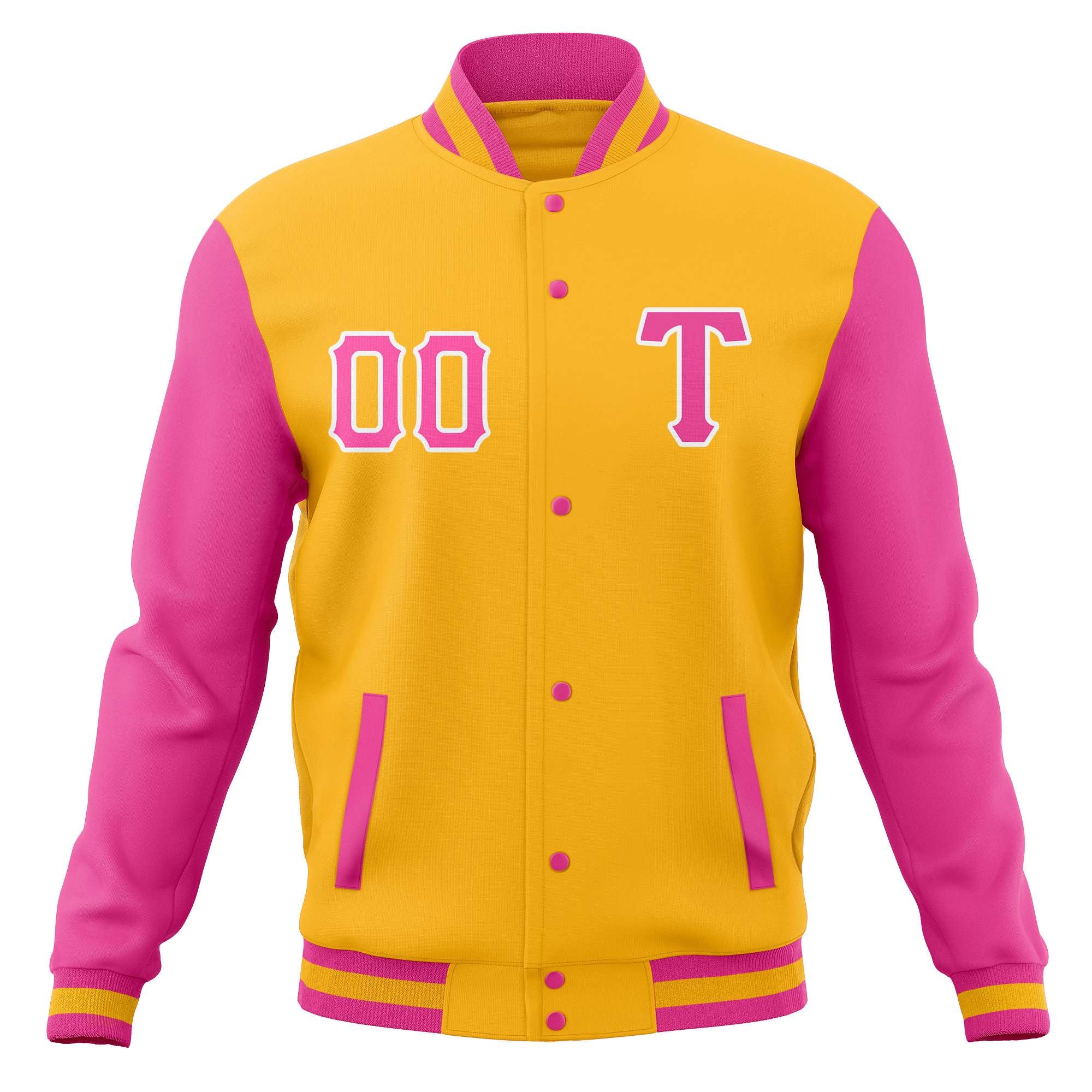 Custom Full-Snap Cotton Blend Baseball Jackets Varsity Letterman Coats