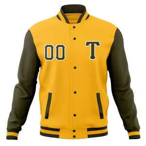 Vestes de baseball décontractées personnalisées Varsity Letterman manteaux à bouton-pression pour adultes