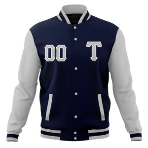 Custom Full-Snap Cotton Blend Baseball Jackets Varsity Letterman Coats