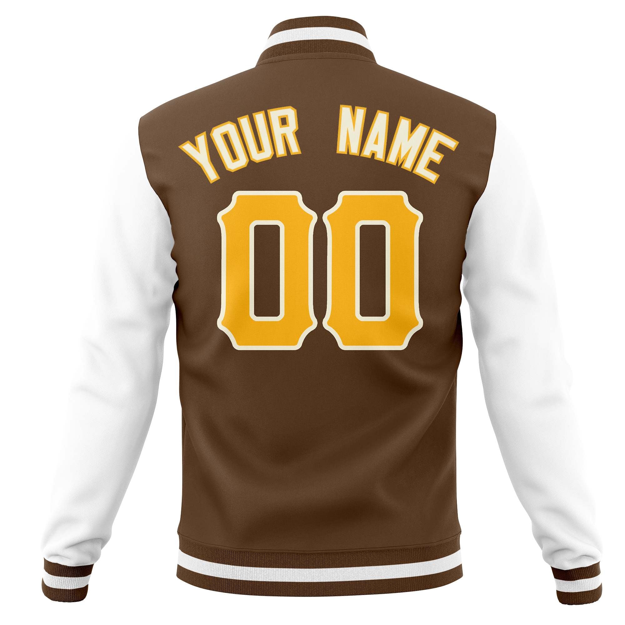 Vestes de baseball en mélange de coton personnalisées, manteaux à bouton-pression Varsity Letterman pour adultes