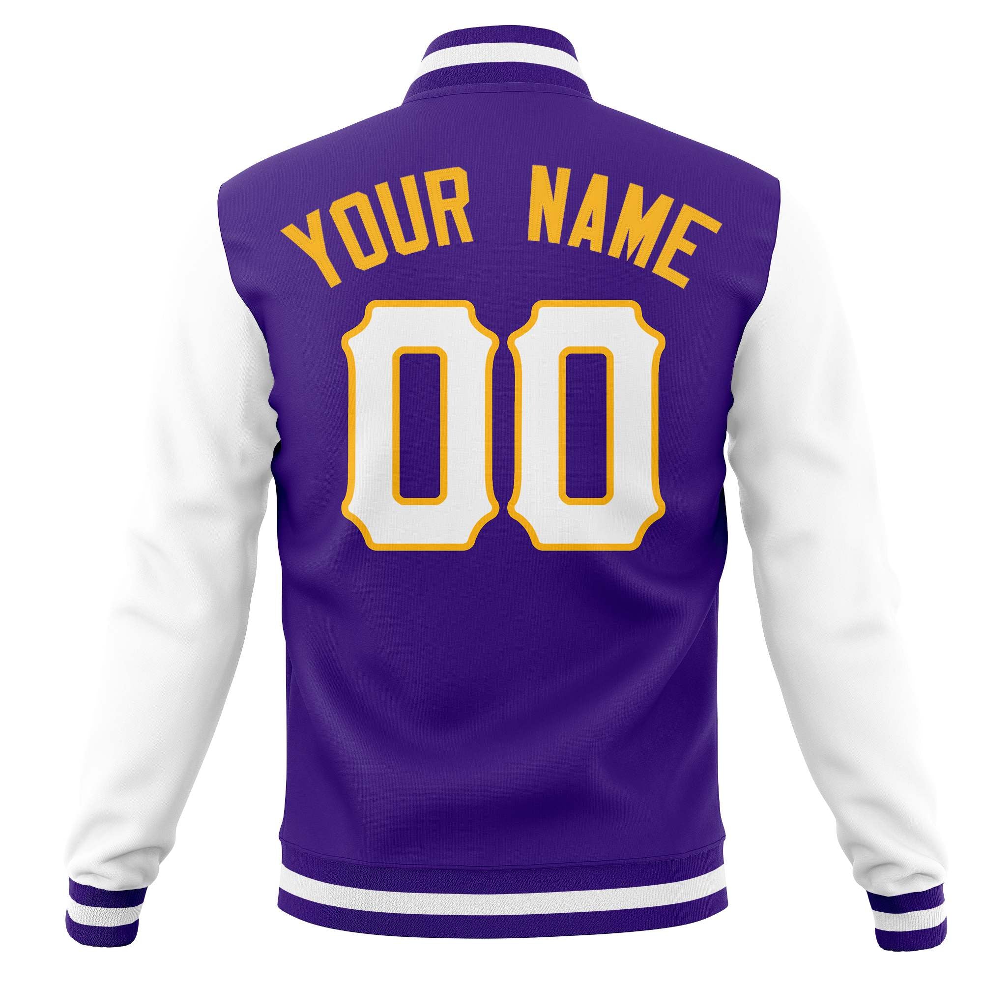 Custom Casual Baseball Jackets Varsity Letterman Full-Snap Coats for Adults