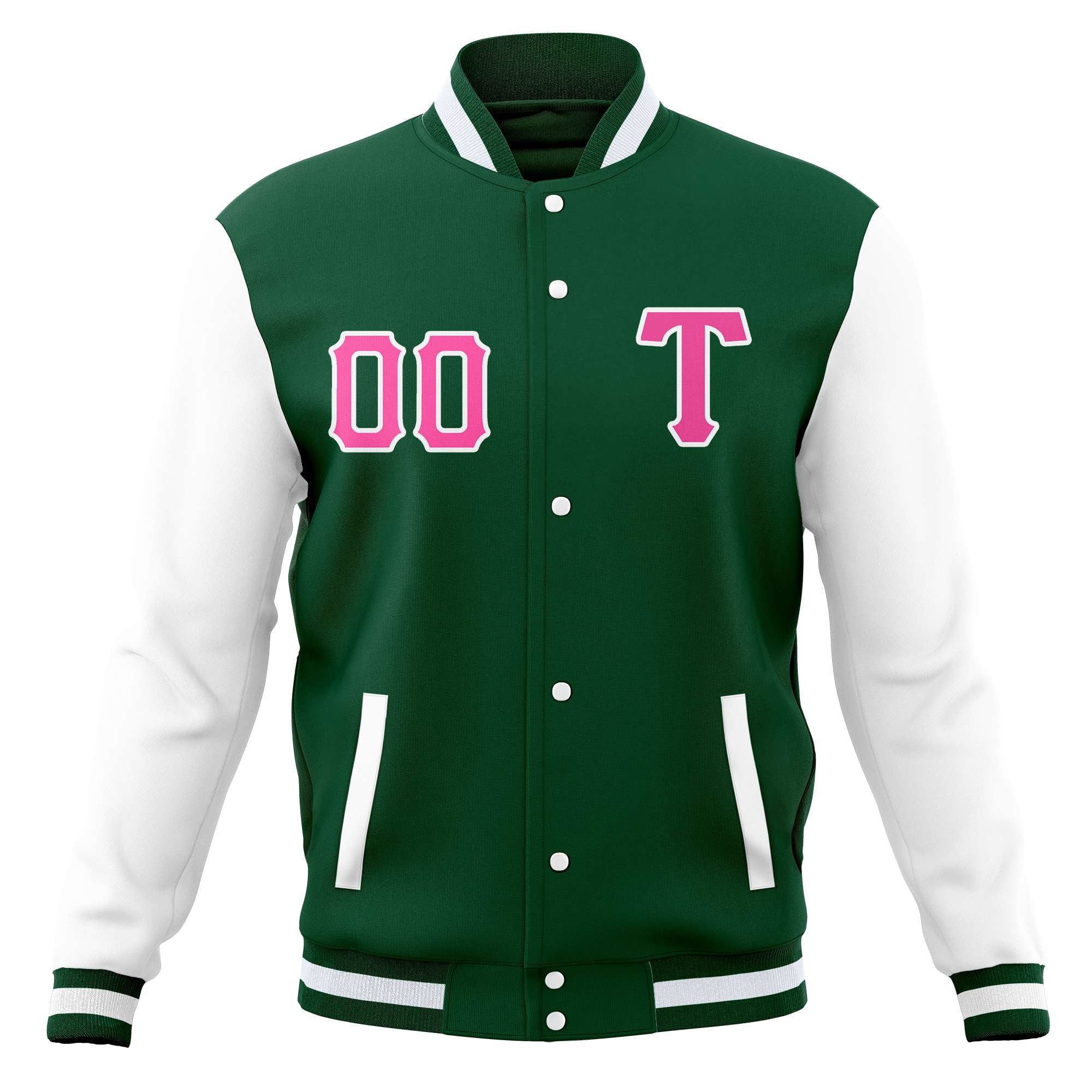 Vestes de baseball en mélange de coton personnalisées, manteaux à bouton-pression Varsity Letterman pour adultes