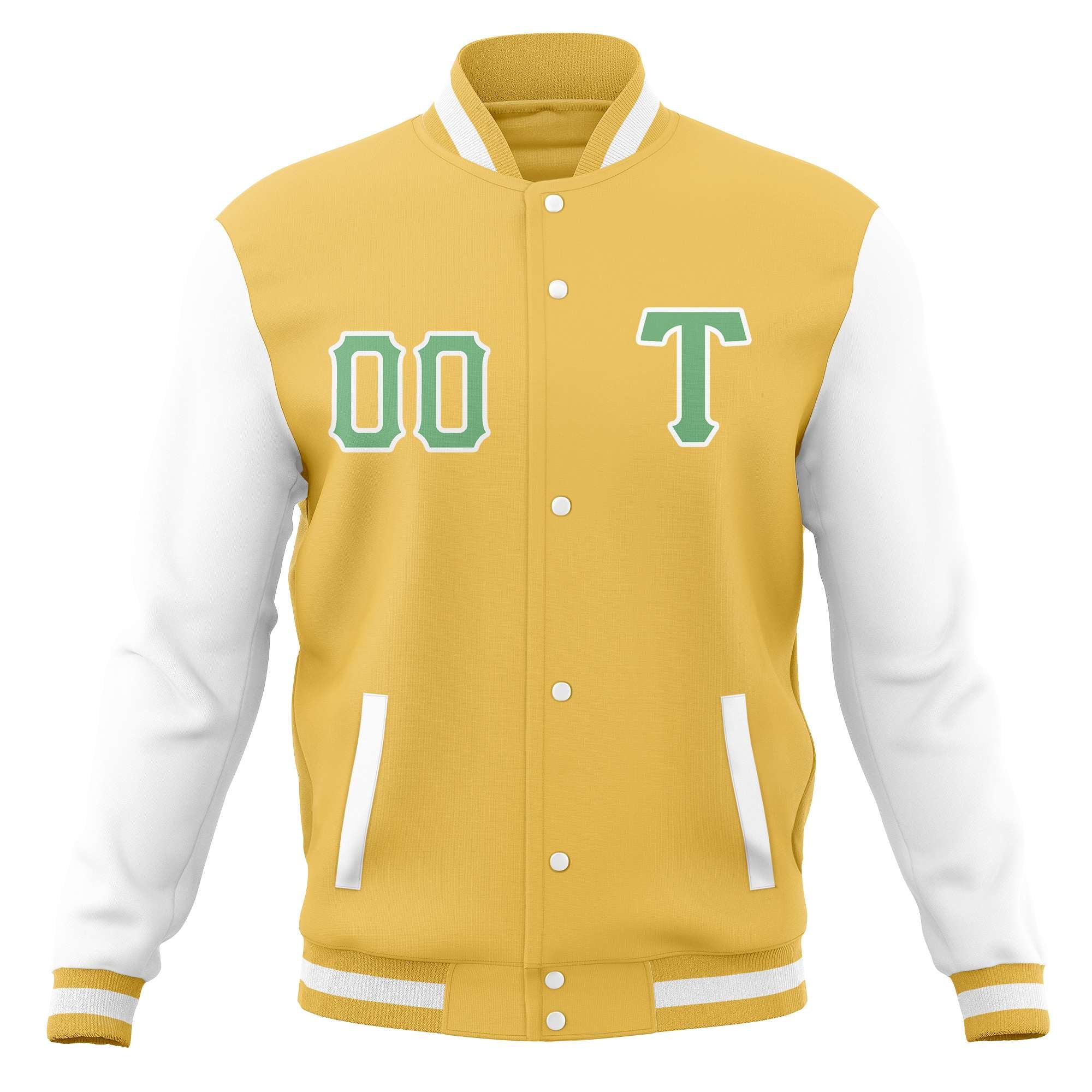 Custom Casual Baseball Jackets Varsity Letterman Full-Snap Coats for Adults