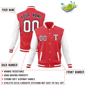 Custom Man's Varsity Baseball Jacket Cotton Blend Letterman Coats