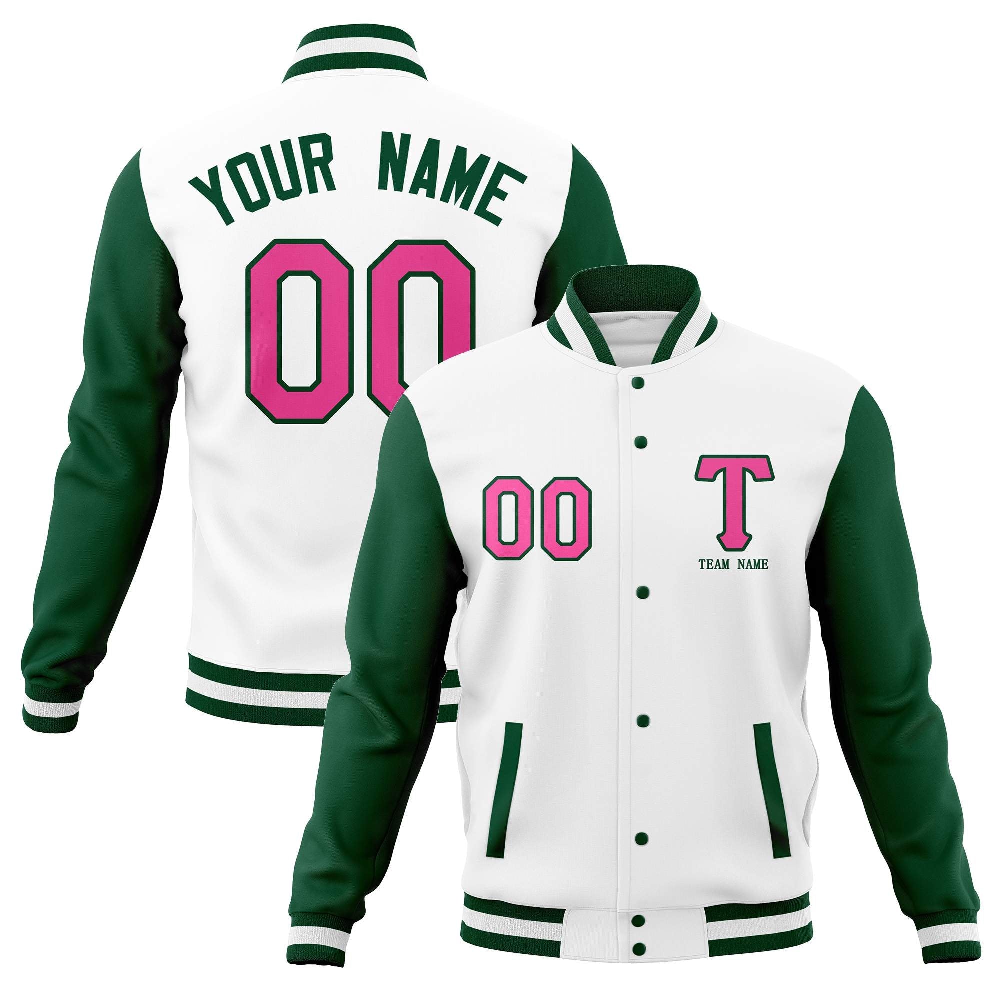 Custom Casual Letterman Varsity Jacket Stitched Baseball Coats