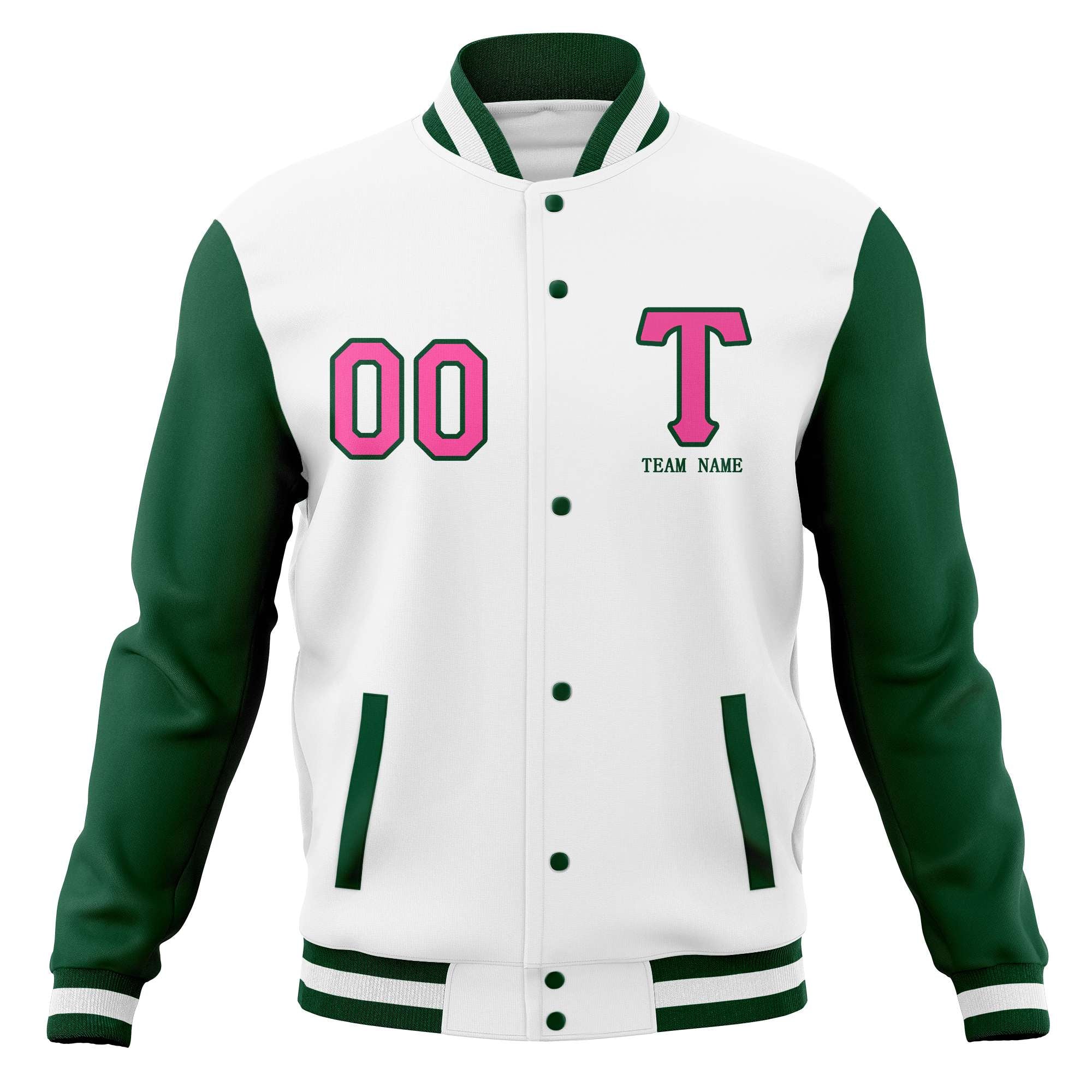 Custom Casual Letterman Varsity Jacket Stitched Baseball Coats