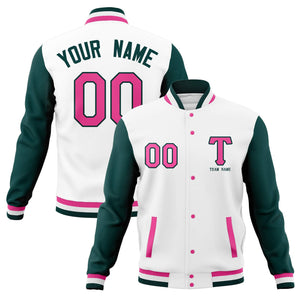 Custom Personalized Letterman Varsity  Baseball Jacket Stitched Name Number