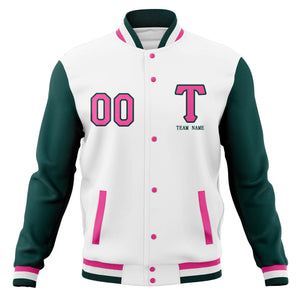 Custom Personalized Letterman Varsity  Baseball Jacket Stitched Name Number