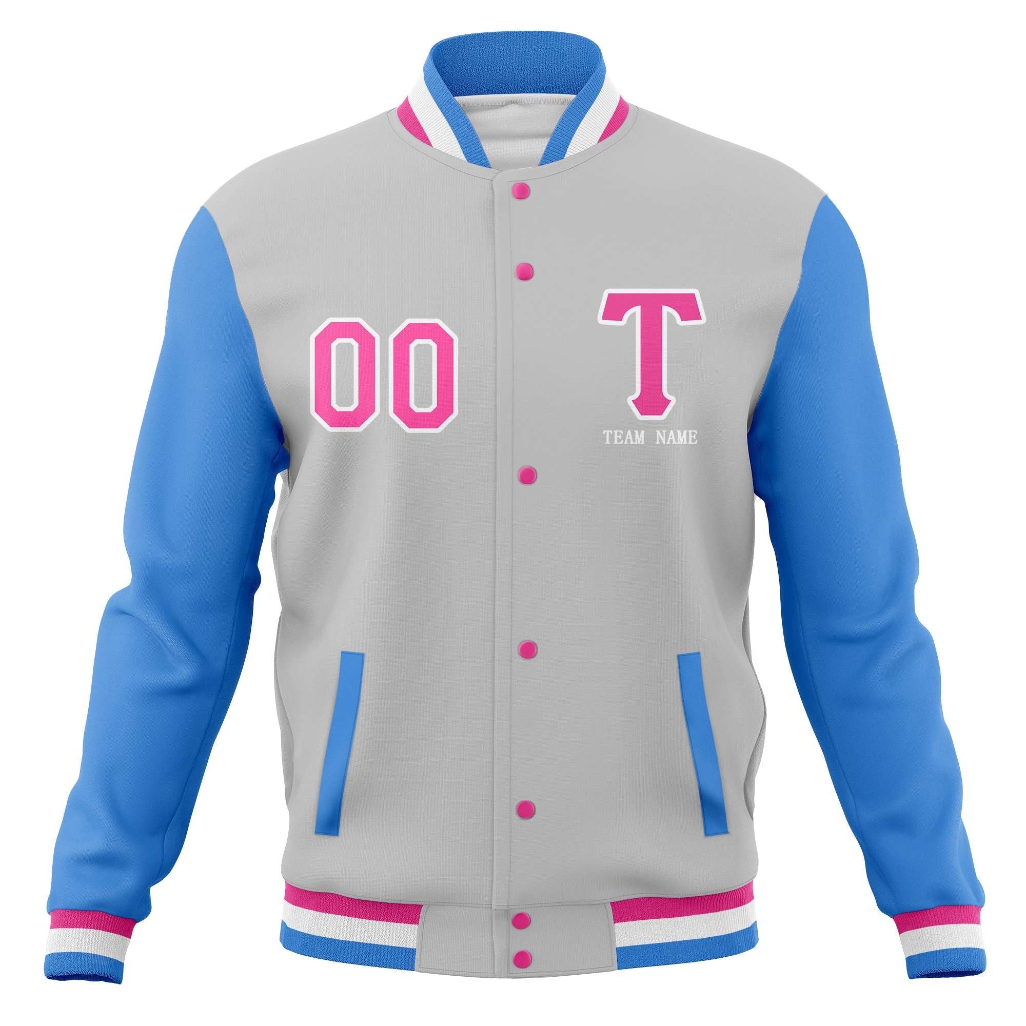 Custom Full-Snap Baseball Coats Stitched Letterman Varsity Jacket