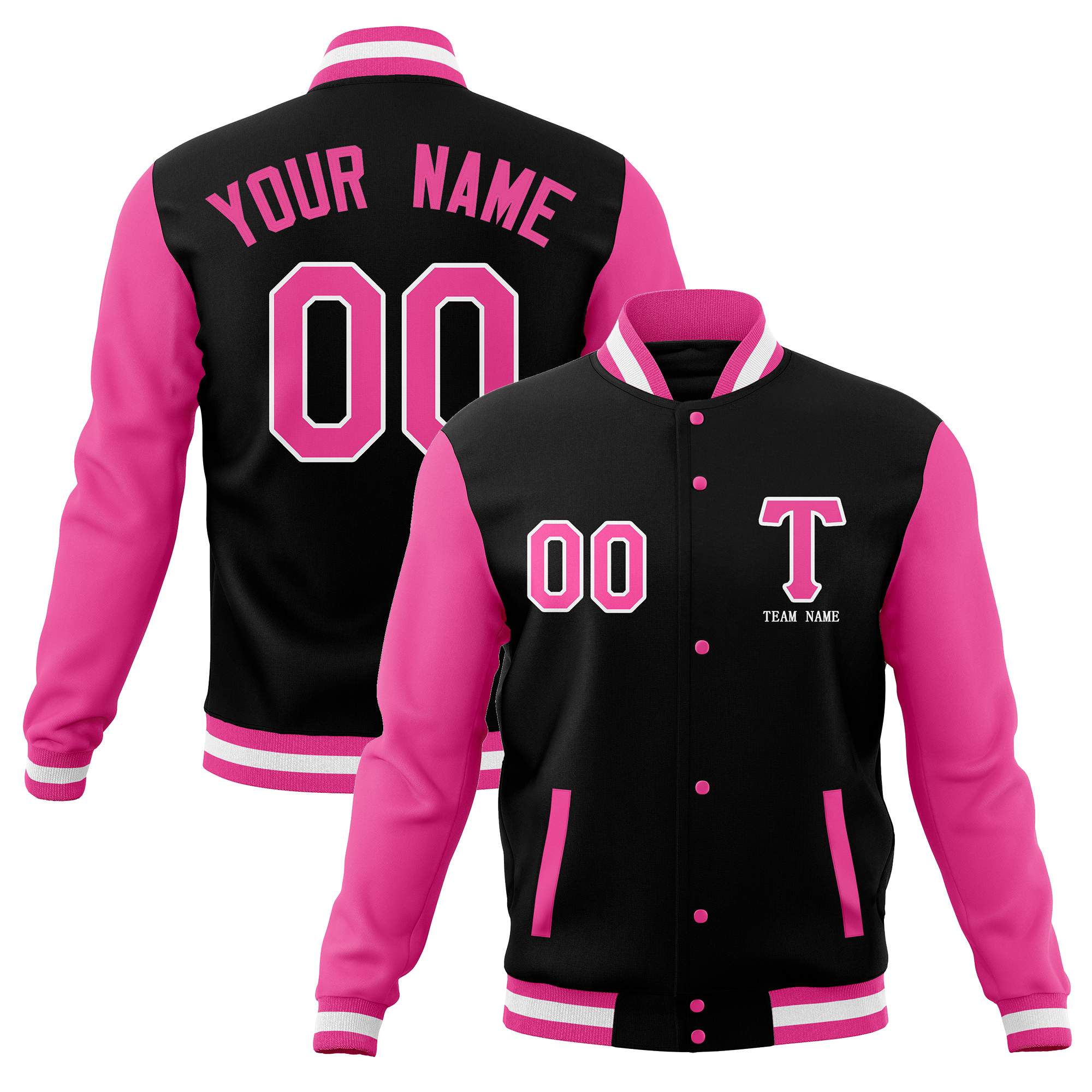 Custom Personalized Letterman Varsity Jacket Stitched Baseball Coats for Adults