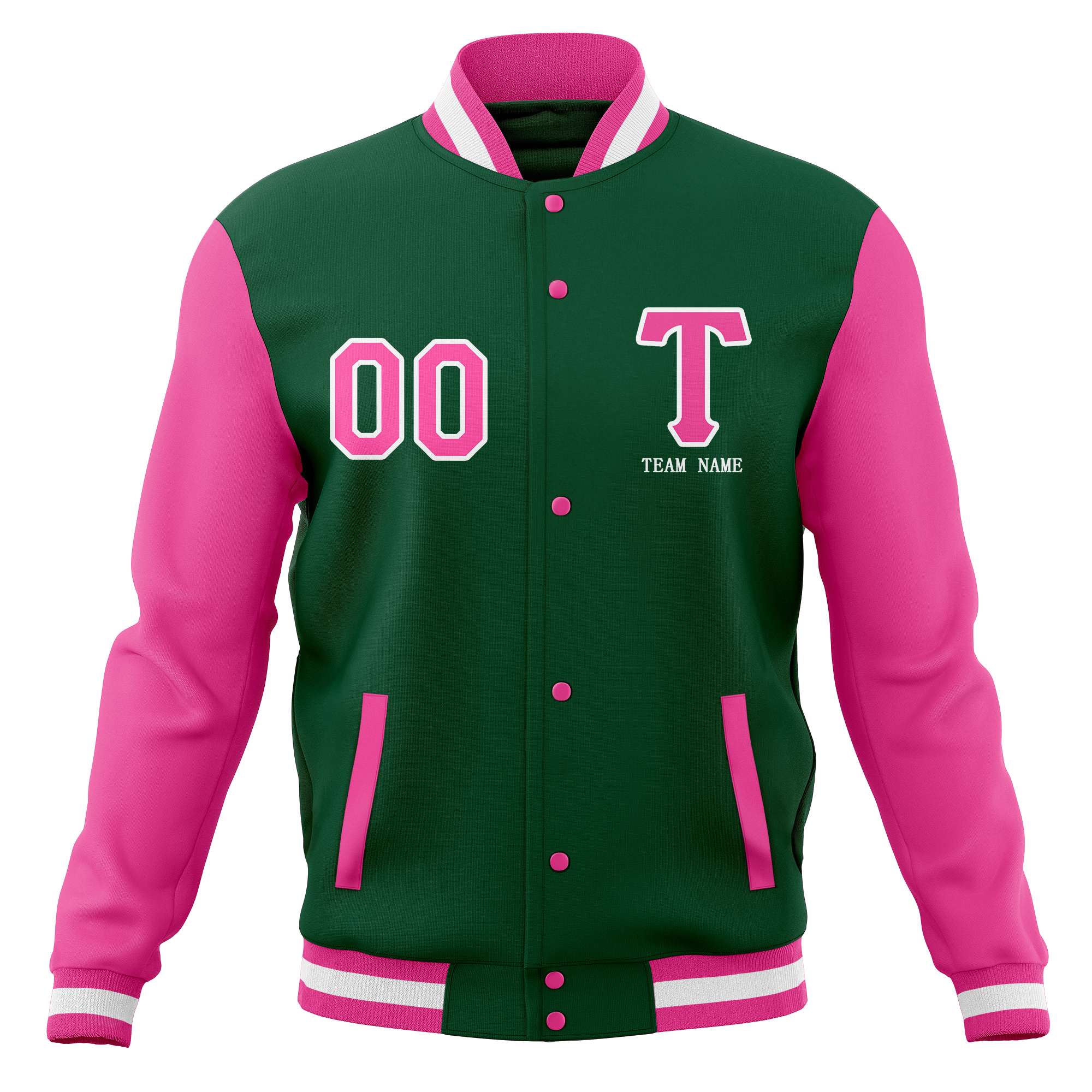 Custom Casual Letterman Varsity Jacket Stitched Baseball Coats