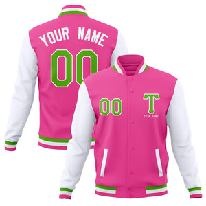 Custom Personalized Letterman Varsity  Baseball Jacket Stitched Name Number