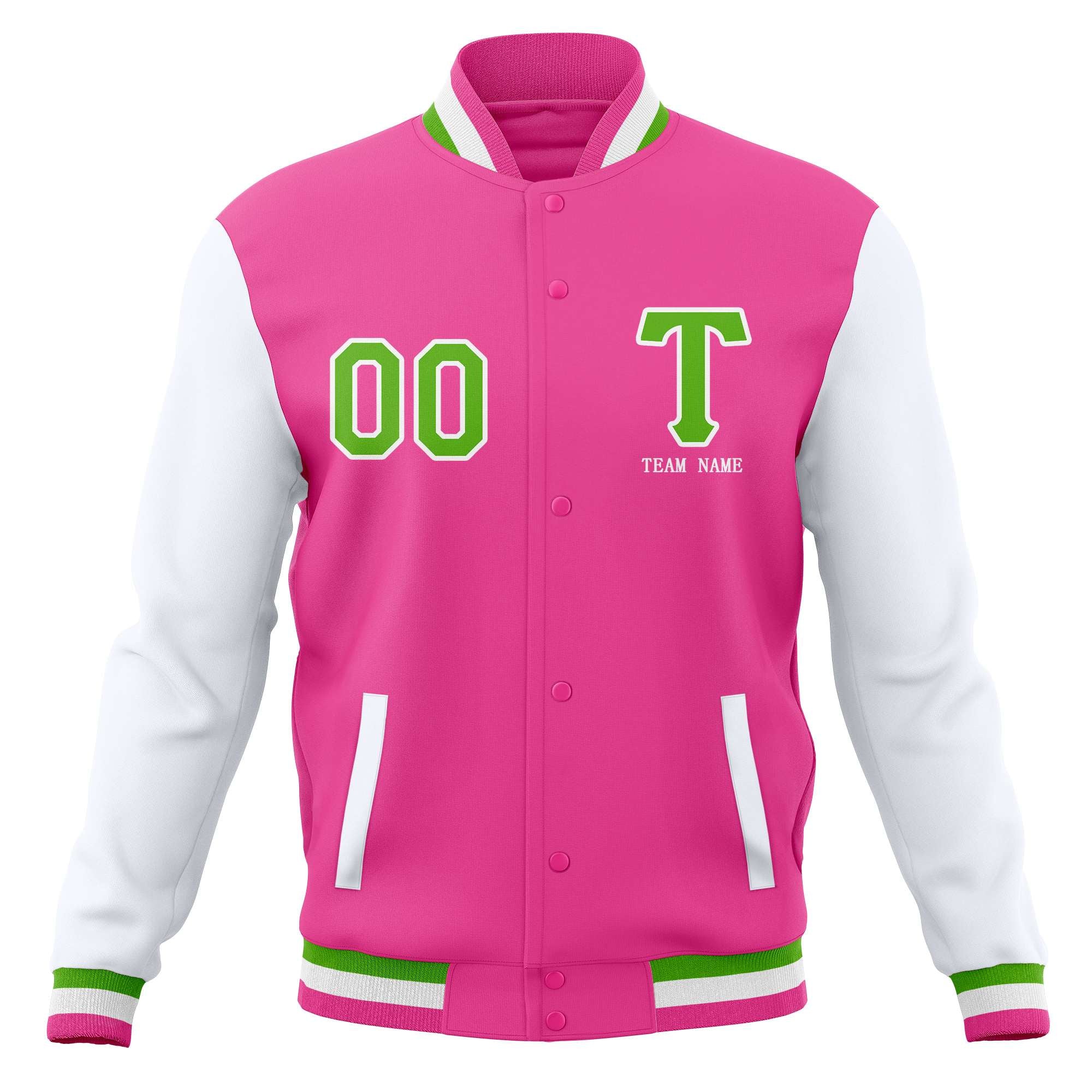 Custom Personalized Letterman Varsity  Baseball Jacket Stitched Name Number