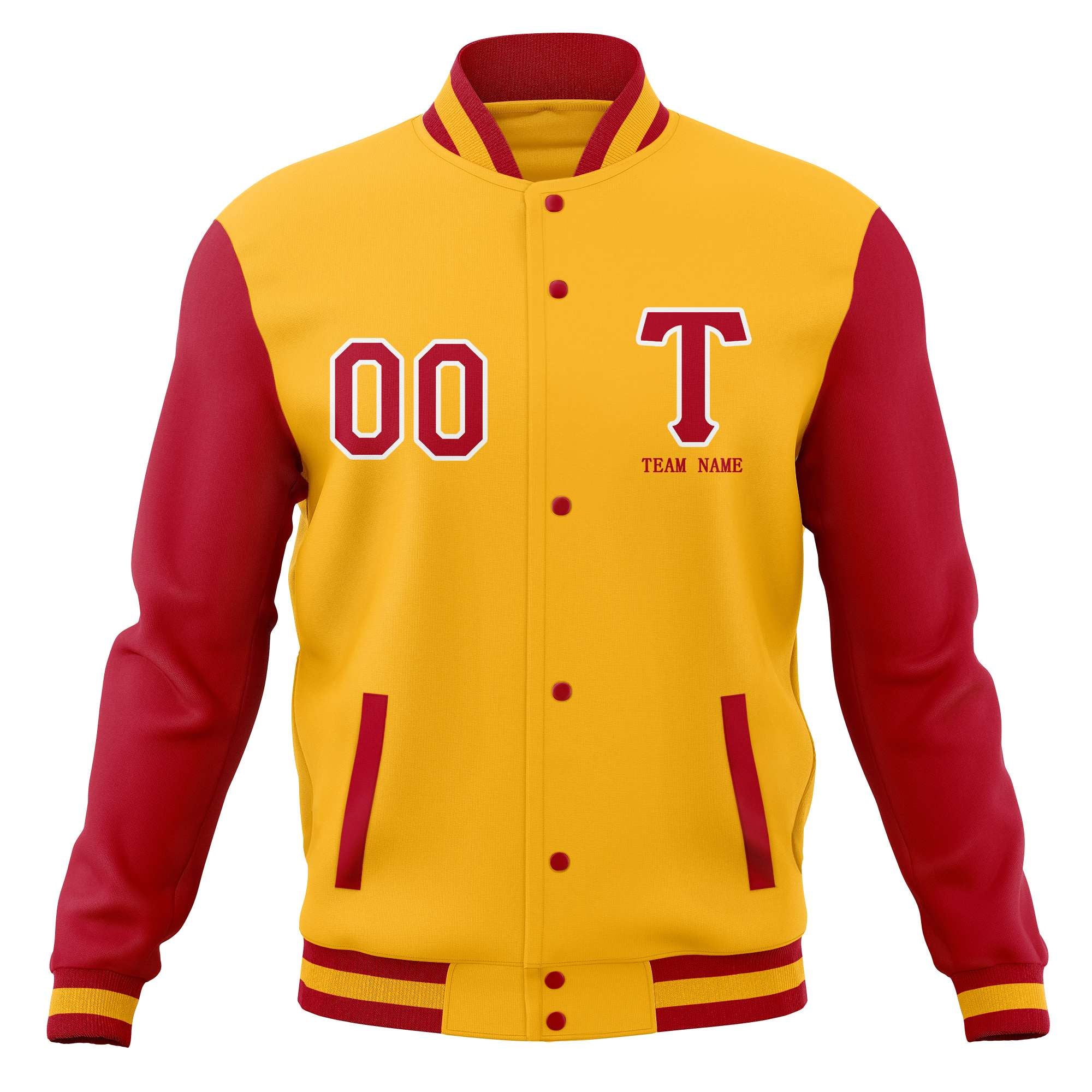 Veste de baseball universitaire Letterman personnalisée personnalisée, numéro de nom cousu