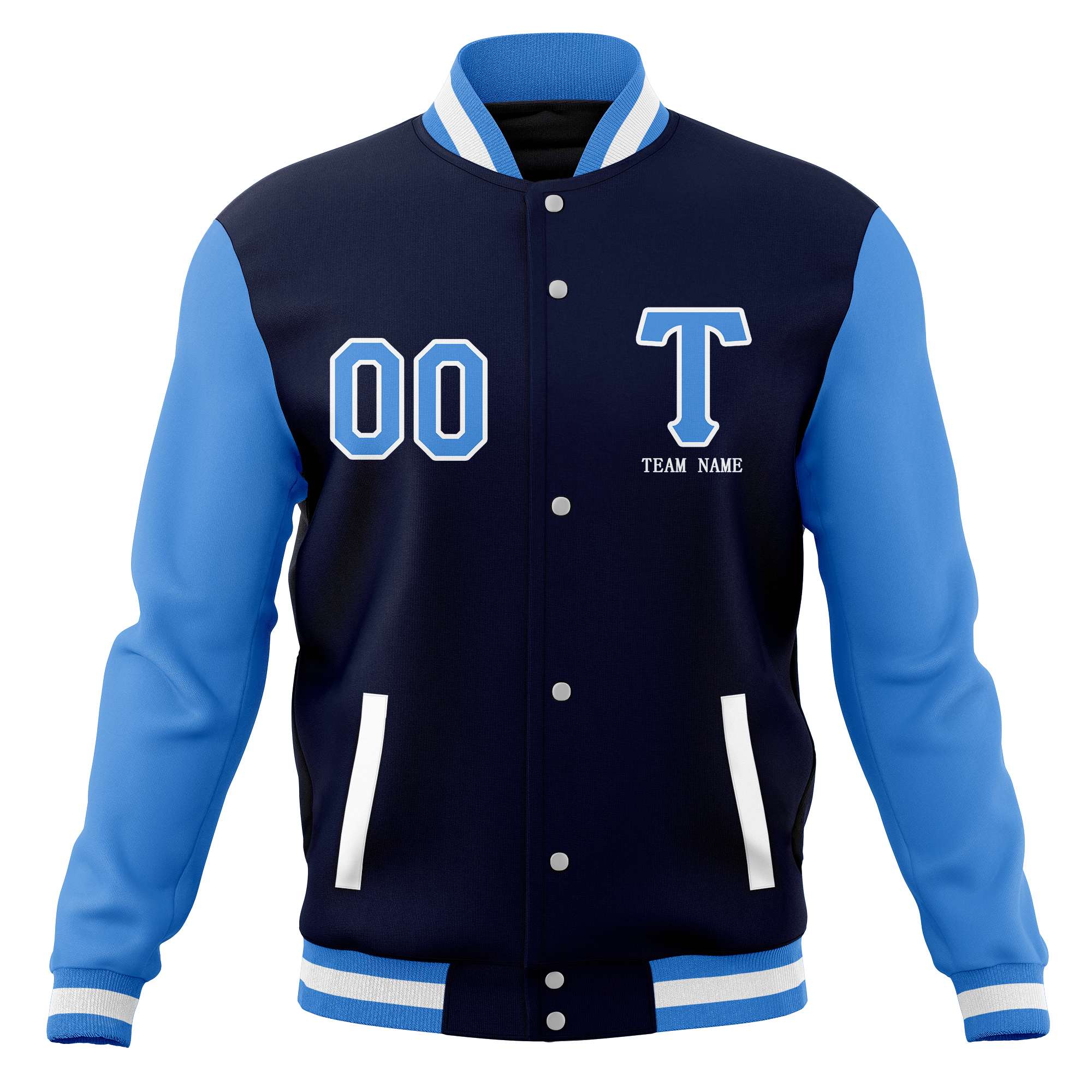 Custom Casual Letterman Varsity Jacket Stitched Baseball Coats