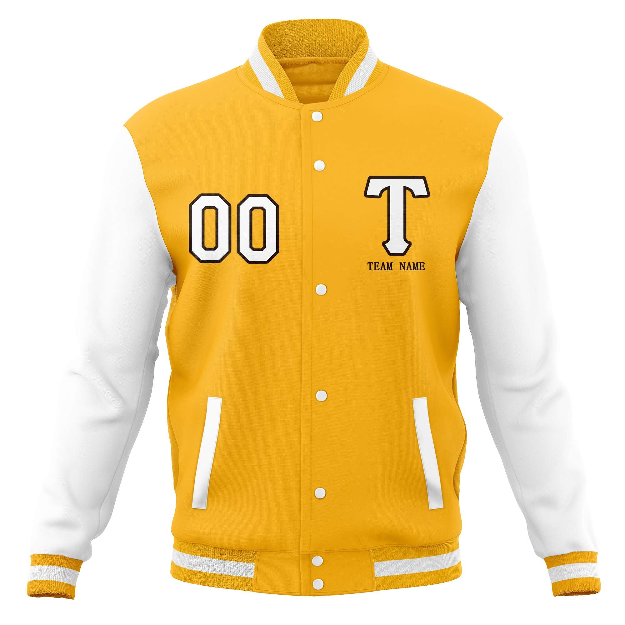 Custom Full-Snap Baseball Coats Stitched Letterman Varsity Jacket