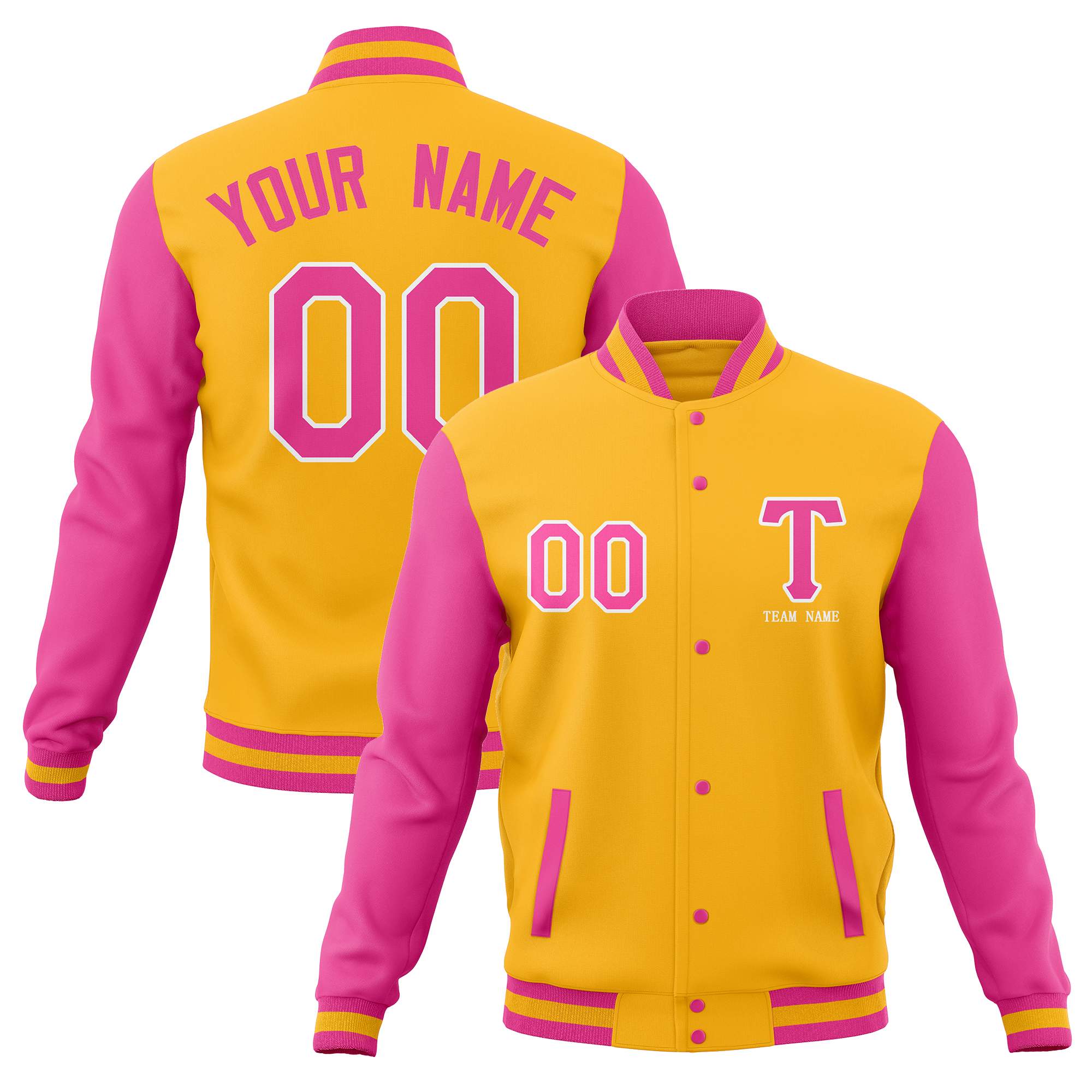 Custom Personalized Letterman Varsity  Baseball Jacket Stitched Name Number