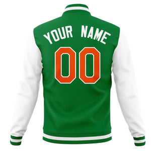 Custom Letterman Varsity Baseball Full-Snap Jacket Stitched Name Number