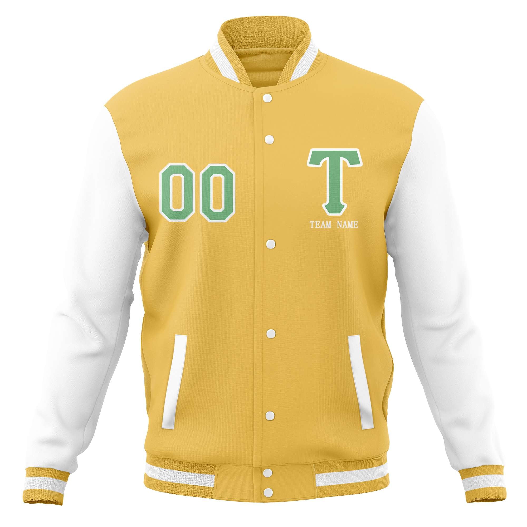 Custom Full-Snap Baseball Coats Stitched Letterman Varsity Jacket