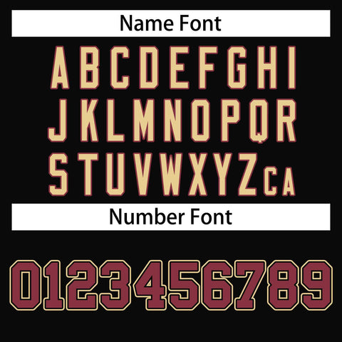 custom black varsity letterman baseball jacket name and number font style