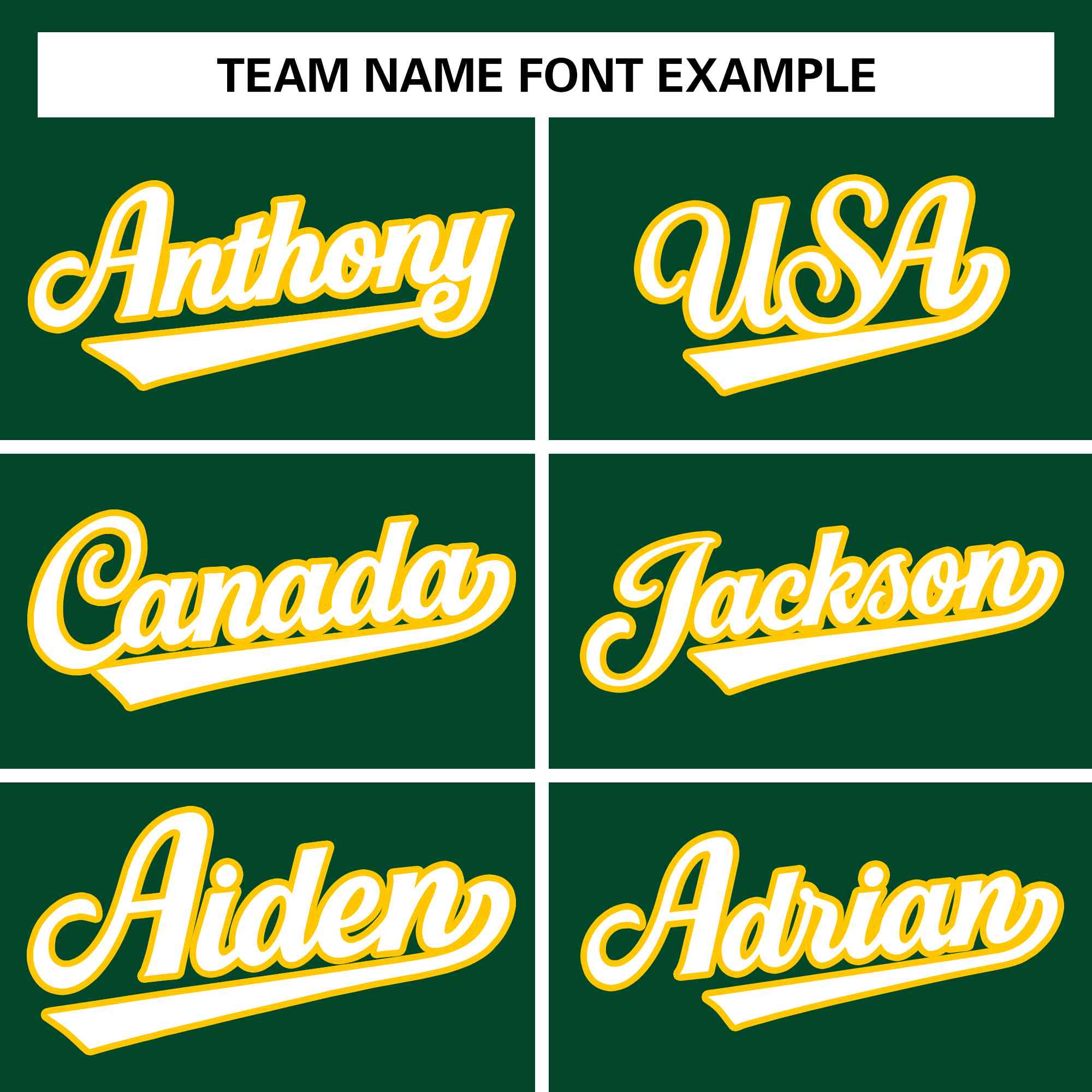 personalized green varsity full snap jacket team name font example