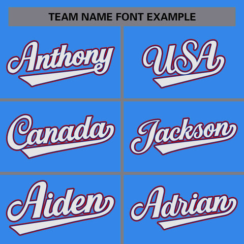 personalized embroidered jackets team name font example