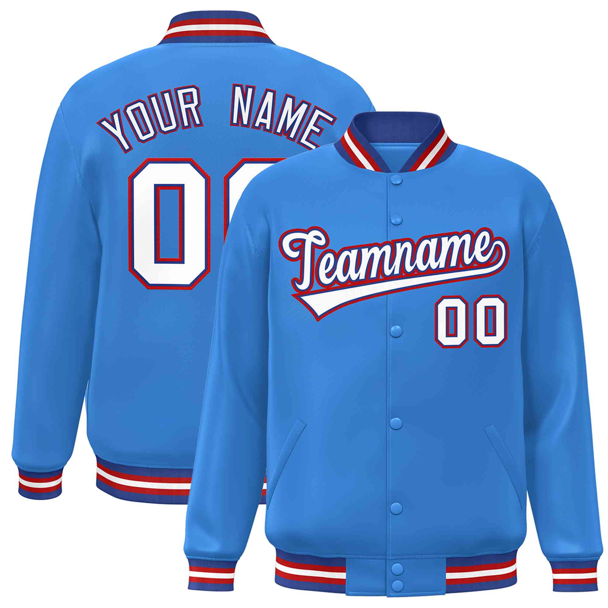 personalized embroidered jackets team name font example