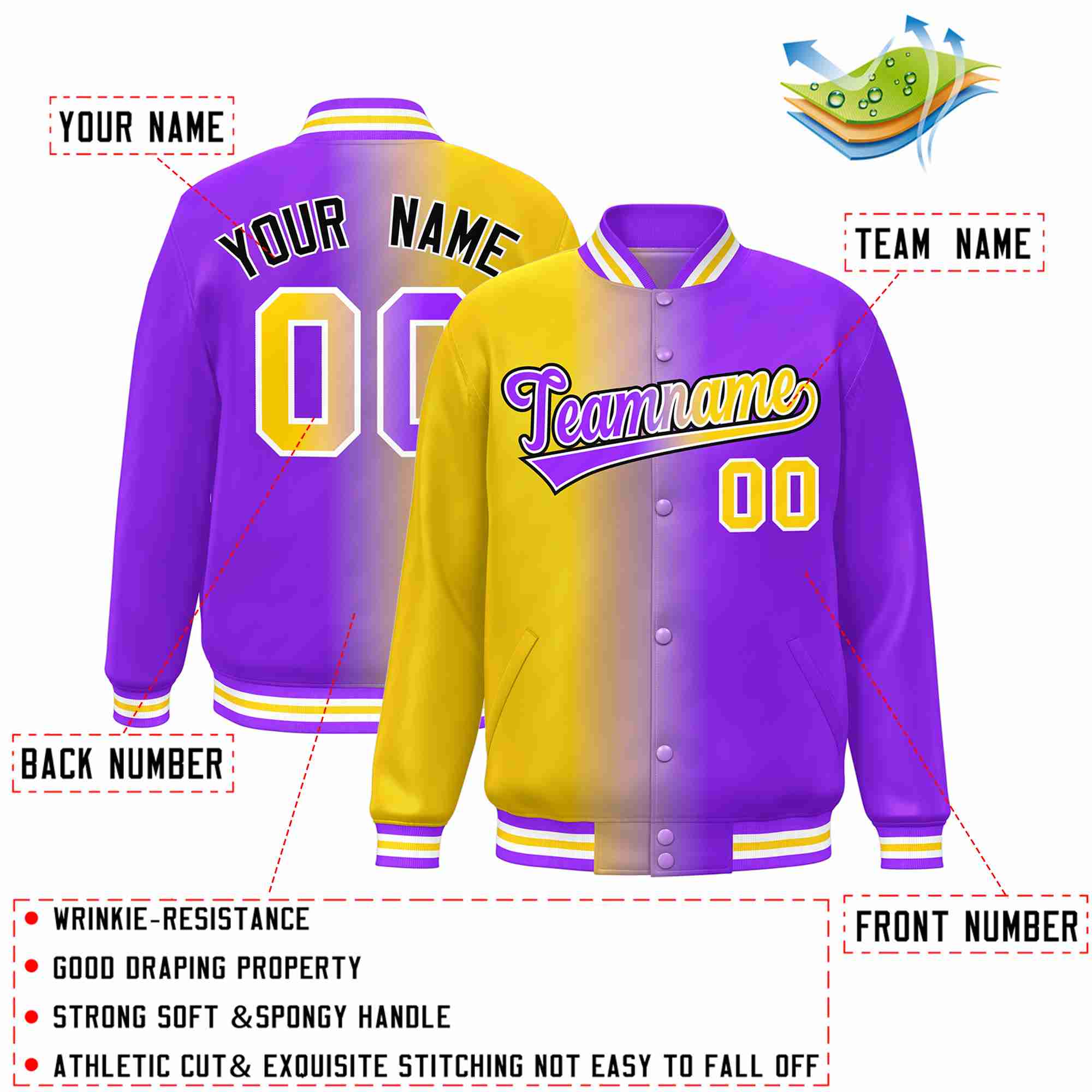 personalized your own varsity jacket size chart