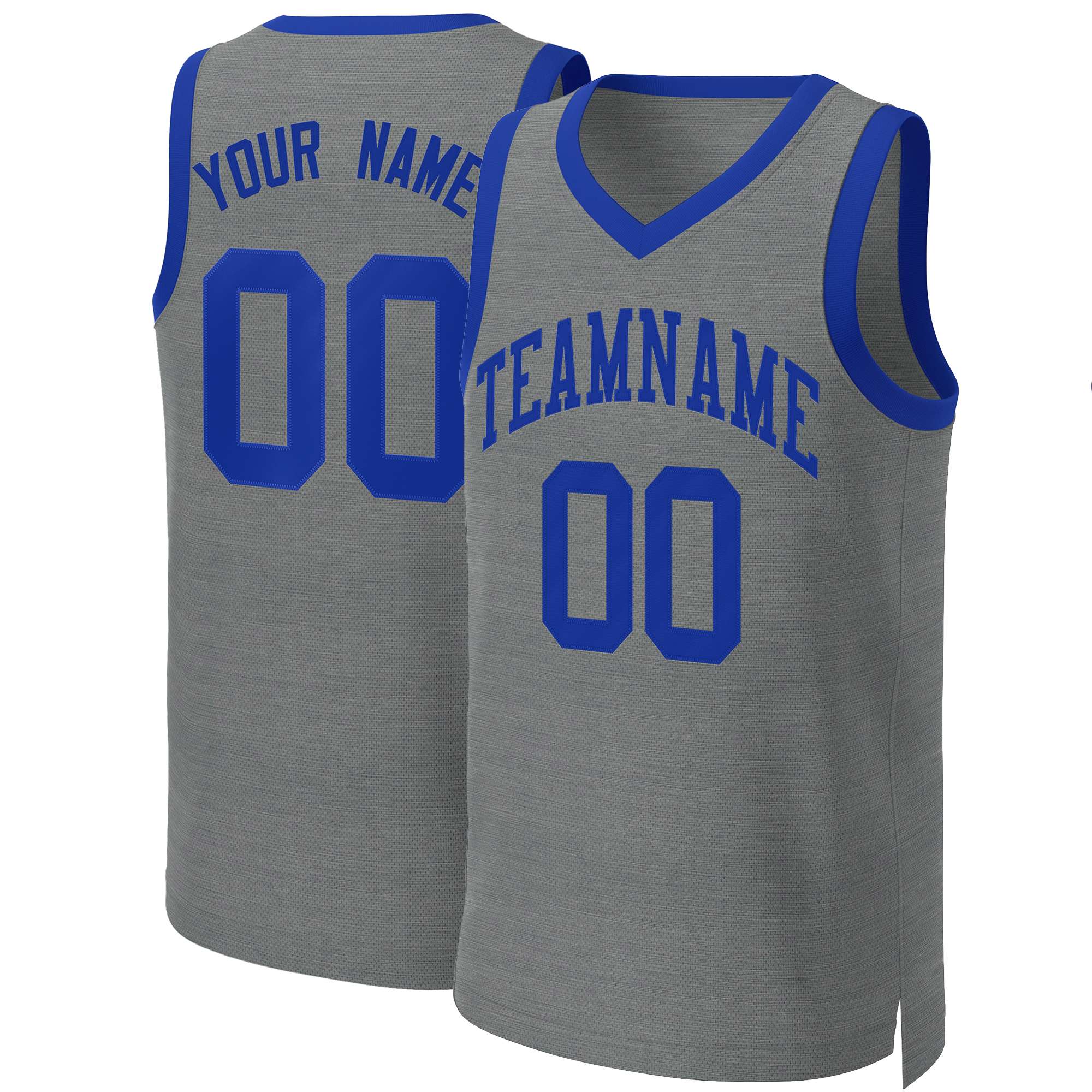 Custom Dark Gray Royal Classic Tops Basketball Jersey