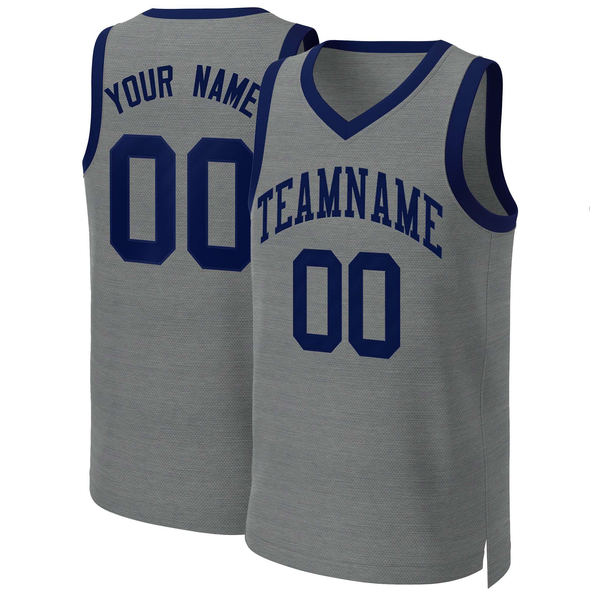 Custom Dark Gray Navy Classic Tops Basketball Jersey