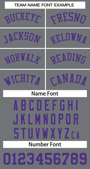 Custom Dark Gray Purple Classic Tops Basketball Jersey