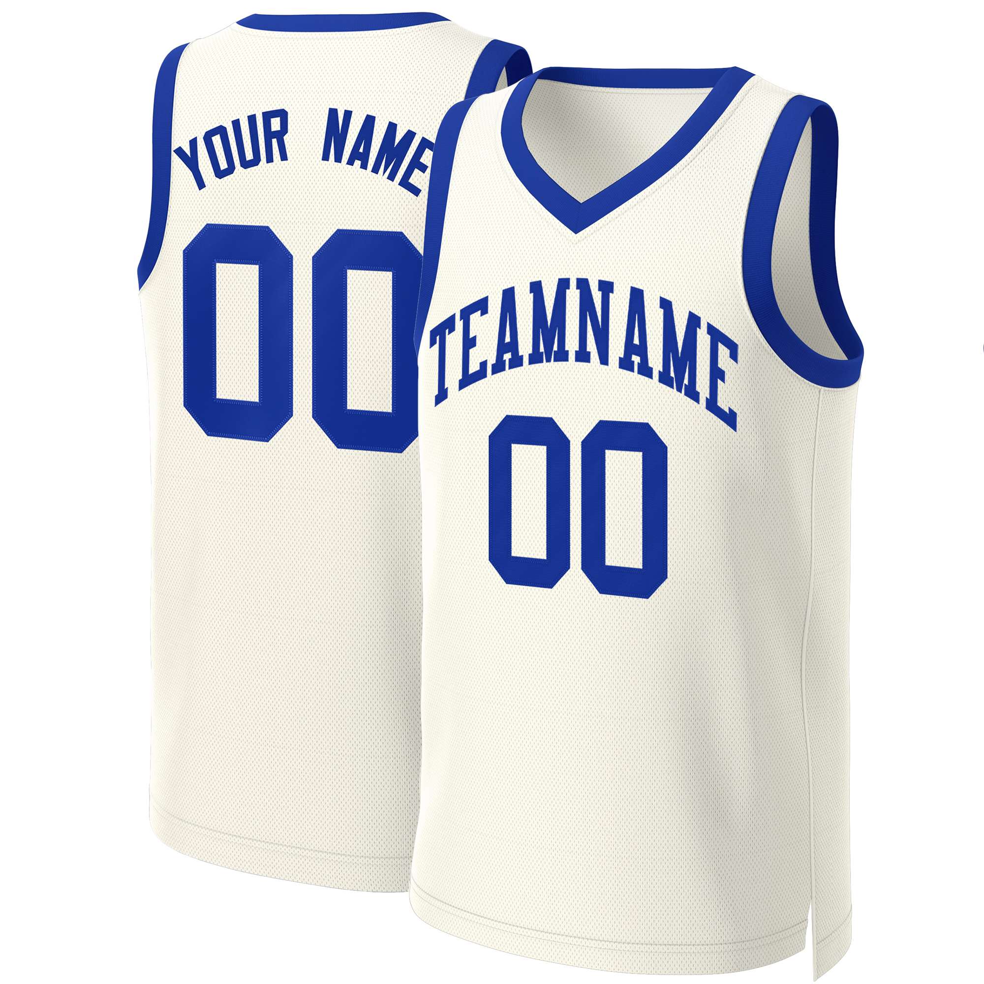 Custom Khaki Royal Classic Tops Basketball Jersey